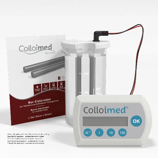 Colloimed Bor-Elektroden XXL – stabile Verbindung mit CM2000, Nanodis und weiteren Generatoren Colloimed Bor-Elektroden XXL – kompatibel mit CM2000, Nanodis, CM1000, Sikolator und OligoCare