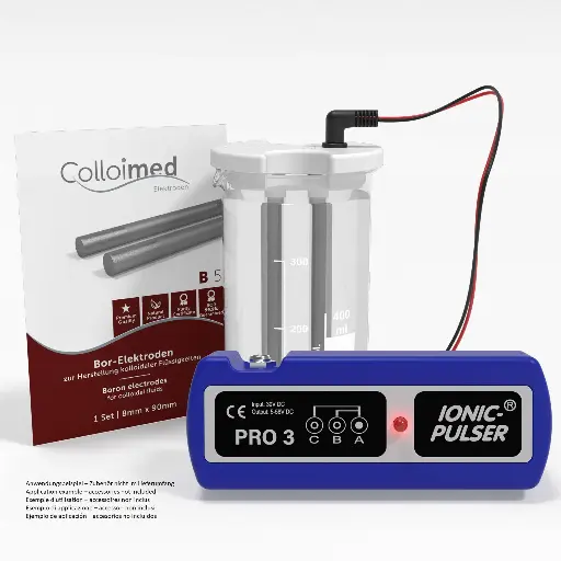 Colloimed Bor-Elektroden XXL – optimale Verbindung mit Ionic Pulser und Heimgeräten Colloimed Bor-Elektroden XXL – kompatibel mit Ionic Pulser, Ideal-Pulser und Kühni