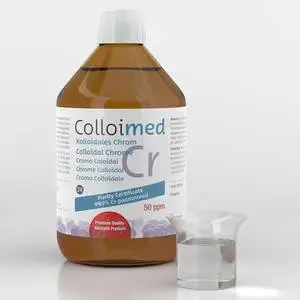 Flasche kolloidales Chrom von Colloimed – hochwertige Ergänzung zur bewussten Ernährung