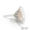 Colloimed Kolloidfilter 90 Natur - Anwendungsbeipiel mit Glastrichter.webp