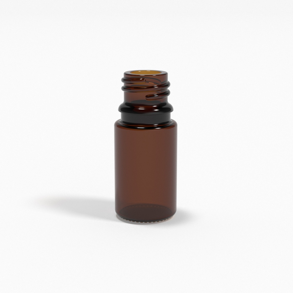 Braunglasflasche 5ml DIN18 - für Kolloide & Öle