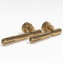 Colloimed Adapterstecker 4mm 1 Paar Vergoldet
