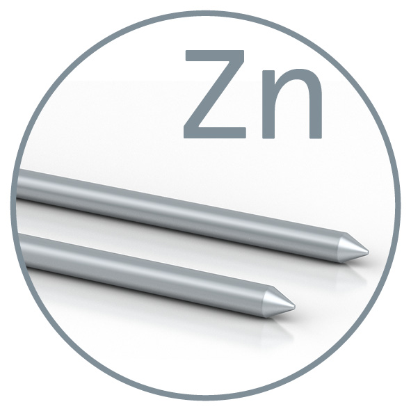 Colloimed Zink-Elektroden Zn 3mmx80mm S