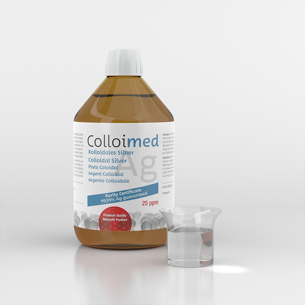 Colloimed Kolloidales Silber 25ppm 100ml - Ag 99,99%