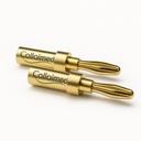 Colloimed Adapterstecker Ø 4 mm 1 Paar Vergoldet NEU