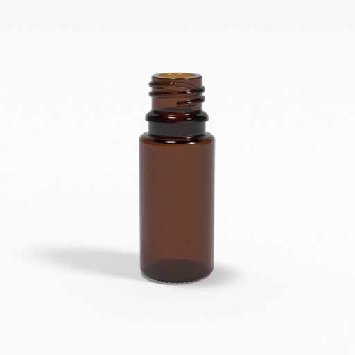 [BGF0011] Braunglasflasche 10ml DIN18 - für Kolloide & Öle