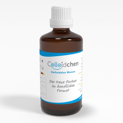 Braunglasflasche 100ml mit Kapsel - Colloidchen - Der treue Partner