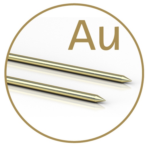 [M21006] Colloimed Gold-Elektroden Au Ad 2mm 1mmx55mm XS
