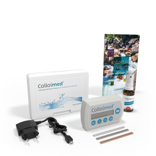 [M21000] Colloimed CM2000 Kolloidgenerator inkl. Silber-, Kupfer- und Zink-Elektroden + Broschüre Kolloidales Wasser