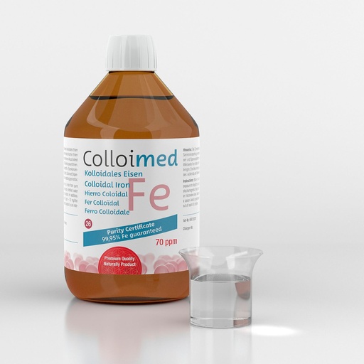[KFE01070] Colloimed Kolloidales Eisen 70ppm 100ml - Fe 99,95%