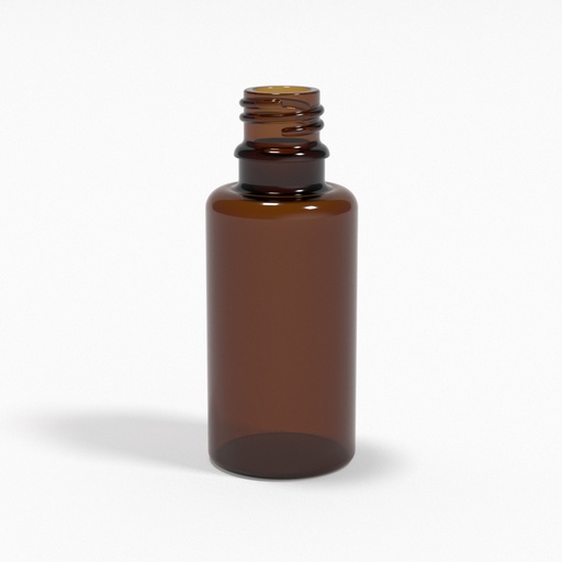 [BGF0031] Braunglasflasche 30ml DIN18 - für Kolloide & Öle